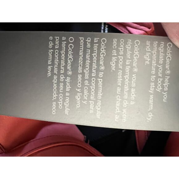 Under Armour Fitted Coldgear 1/4 Zip Pullover Jacket Size XL Rose Fitness Run - Picture 7 of 12